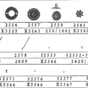 Cyma Calibre 455 Calendar parts